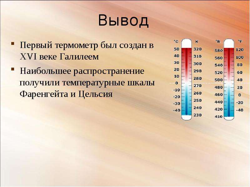 Презентация про термометр