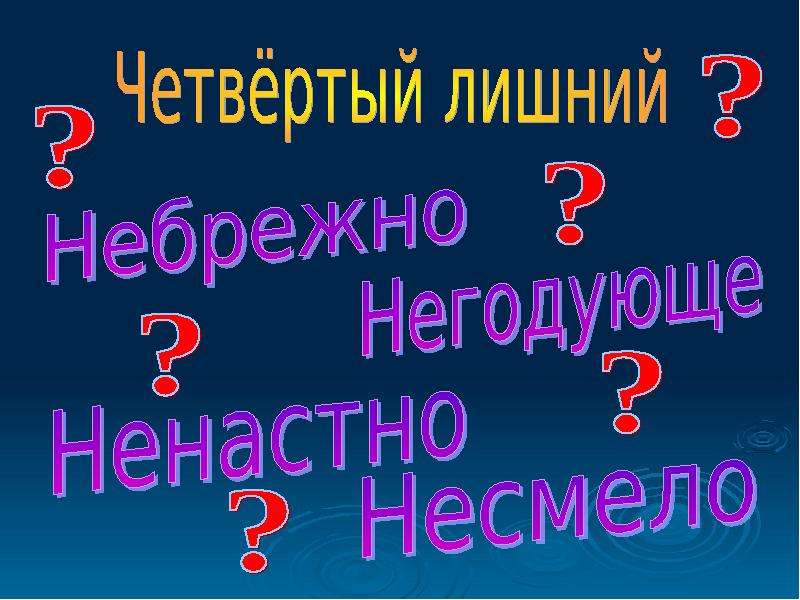 7 класс не с наречиями презентация