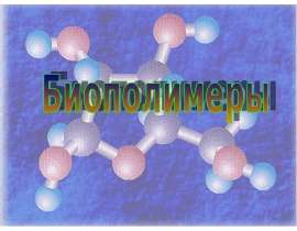 Биополимеры