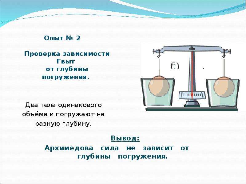 Сила зависит от массы тела. Физика 7 класс опыт Архимедова сила. Выталкивающая сила физика 7 класс. Опыты Архимеда Выталкивающая сила. Опыт сила Архимеда 7 класс.