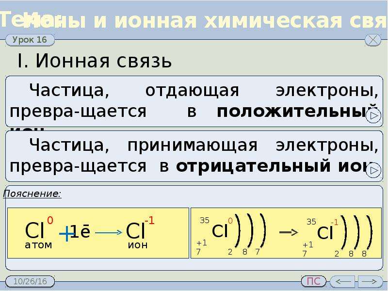 Ионная связь презентация