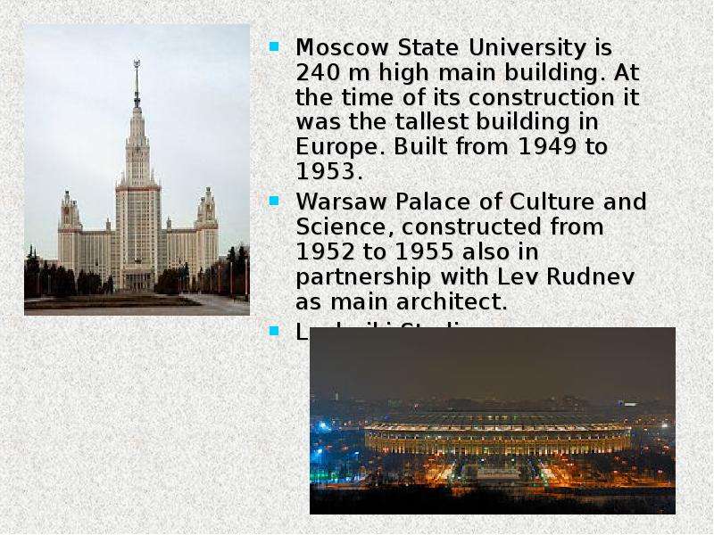 What do you know about moscow