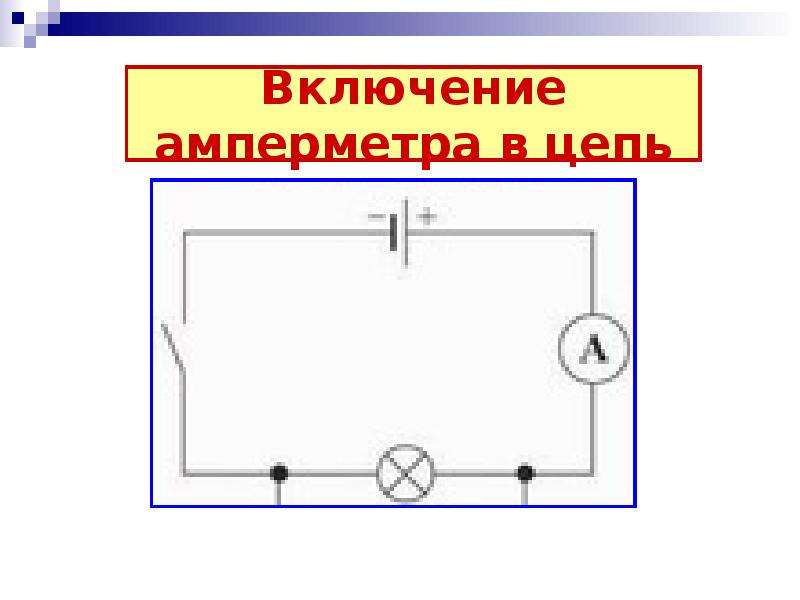 При включении в цепь амперметра так как показано на рисунке 62 а