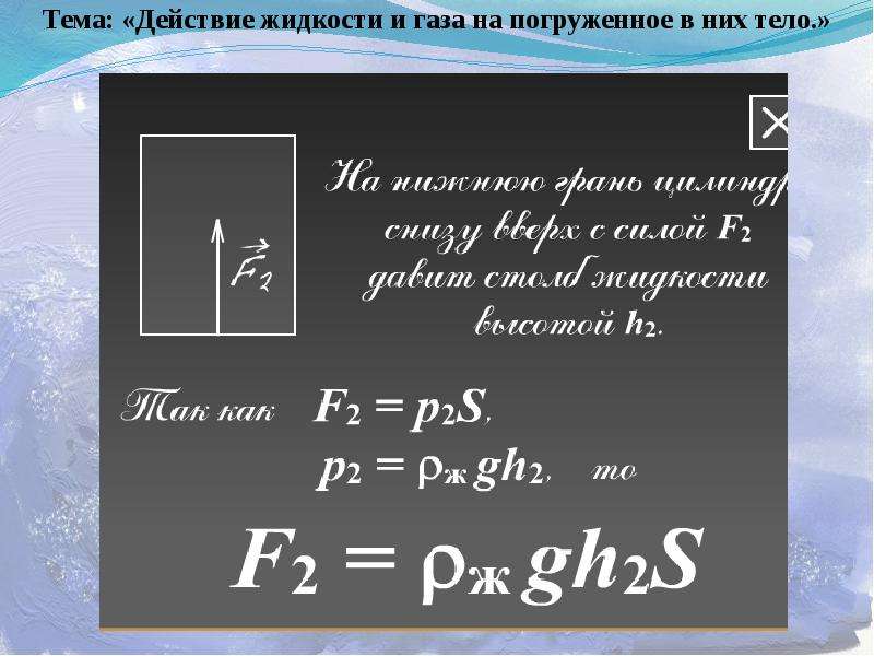 Формула действовать. Действие жидкости и газа на погруженное в них тело. Действие жидкости и газа на погруженное в них тело 7 класс. Действие жидкостей и газов на погруженное в них тело. Задачи на действия жидкостей и газов на погруженное в них тело.