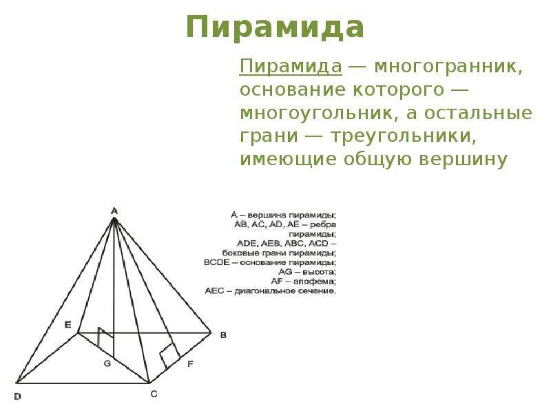 Сколько ребер имеет треугольная пирамида