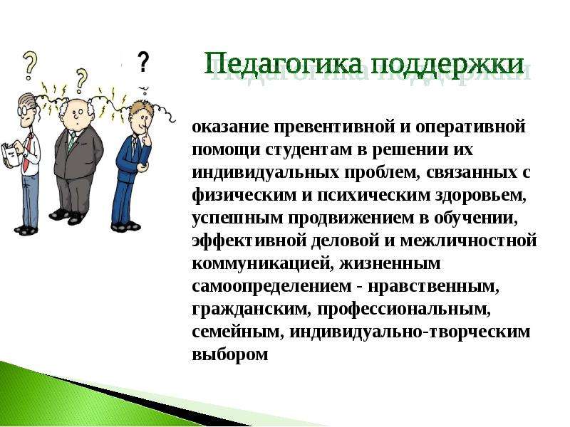 Оперативная помощь. Педагогика поддержки. Помощь в педагогике это. Педагогическая поддержка студента. Ситуации педагогической поддержки.