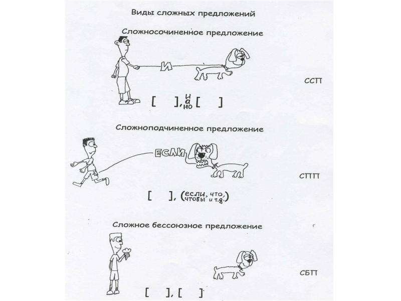 Сложносочиненное и сложноподчиненное предложение примеры и схемы