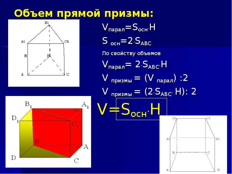 Презентация по геометрии 10 класс призма