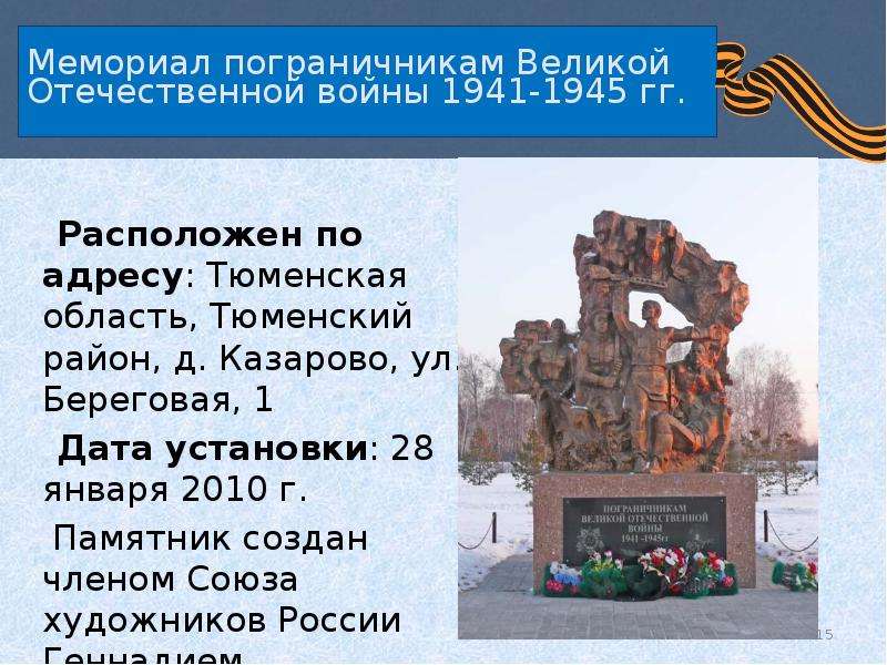 Презентация памятники героям войны