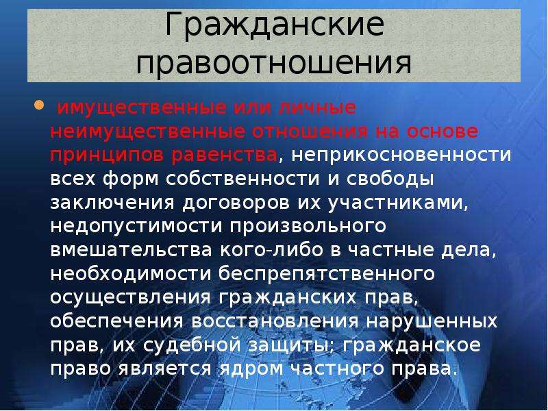 Гражданские правоотношения презентация 9 кл