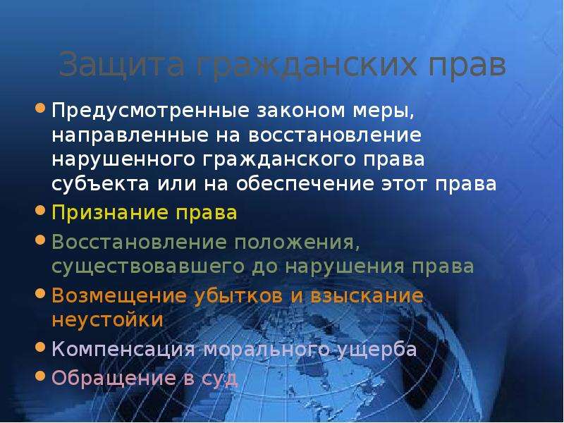 Презентация гражданские права 10 класс право никитин