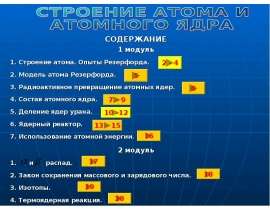 Строение атома и атомного ядра