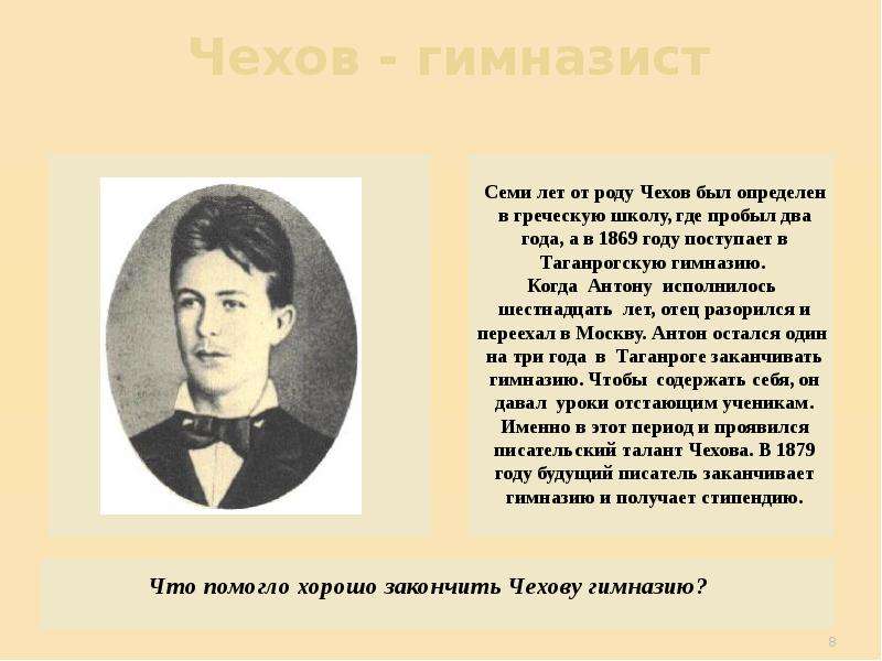 Чехов 4 класс. Чехов гимназист. Чехов о Чехове 4 класс. Род Чеховых.