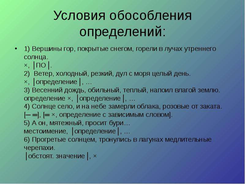 Проект на тему обособленные определения