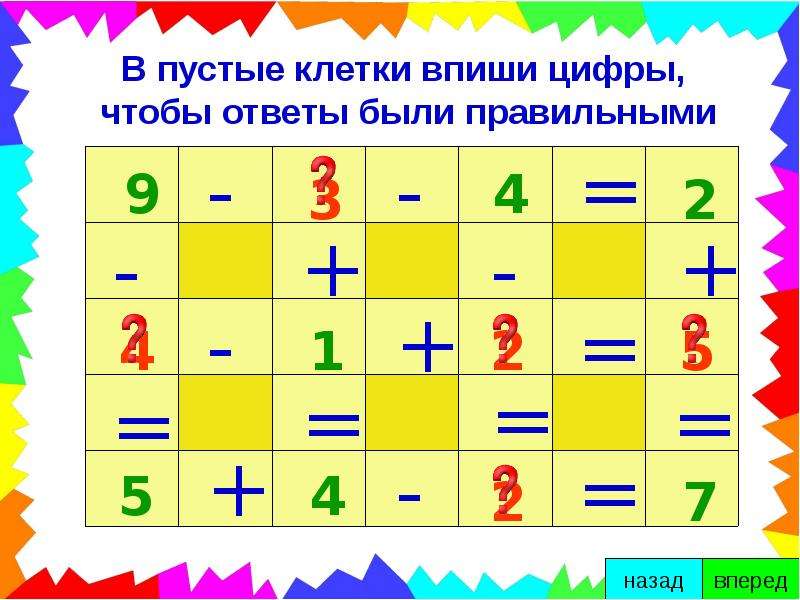 Математическая карусель 1 класс занимательная математика презентация