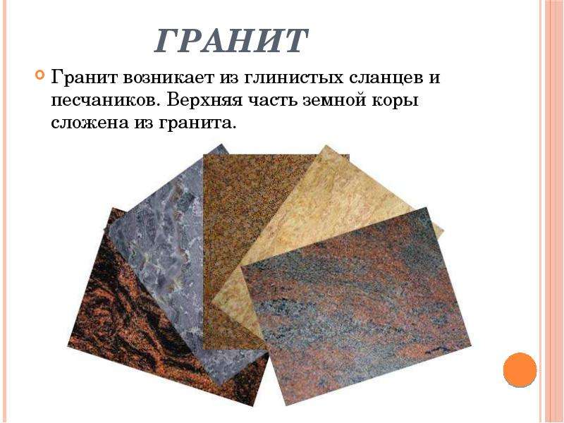 Презентация про гранит