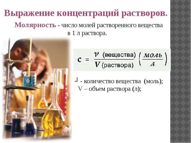 Растворы презентация химия 11 класс