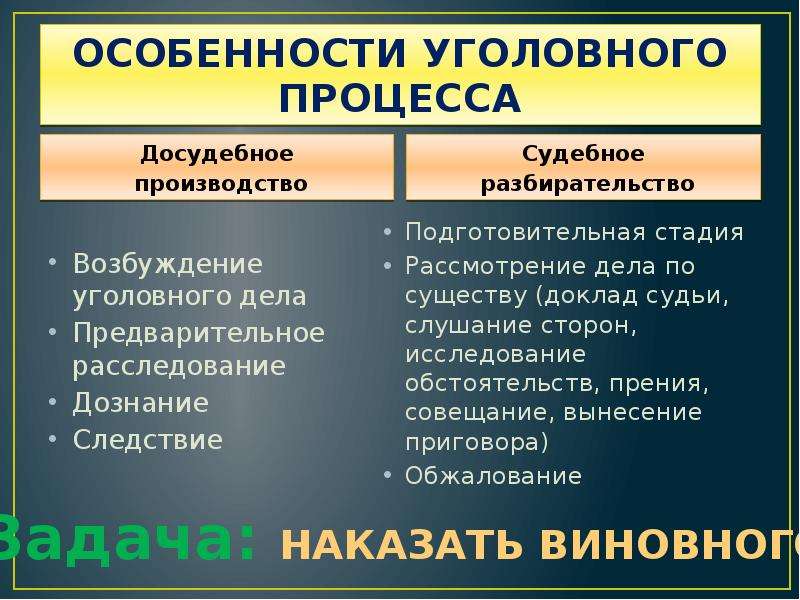 Уголовный процесс презентация 10 класс обществознание