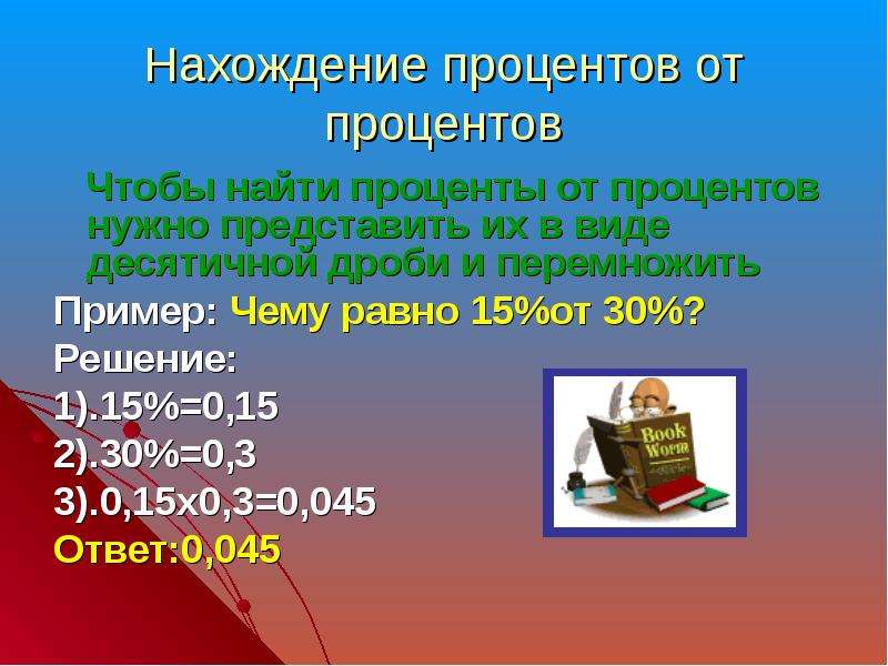 Проценты 5 класс объяснение презентация