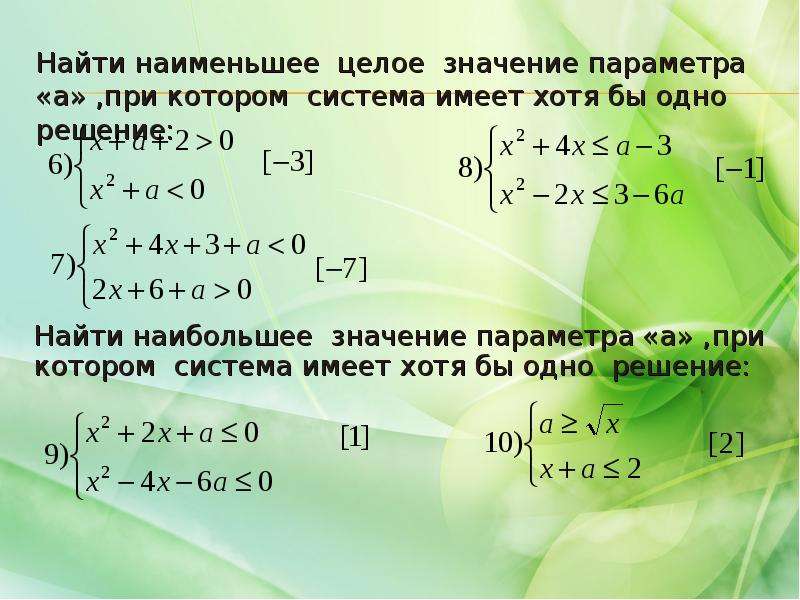 Найдите наименьший размер. Наименьшее целое значение. Целое значение параметра. Наименьшее целое значение x. Найдите наибольшее целое значение функции.