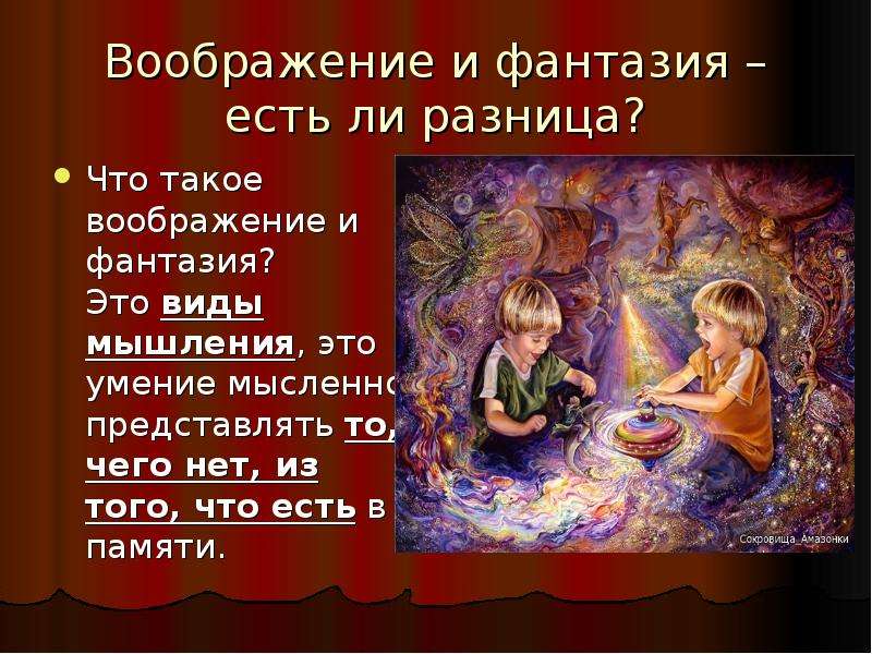 Презентация фантазия и воображение