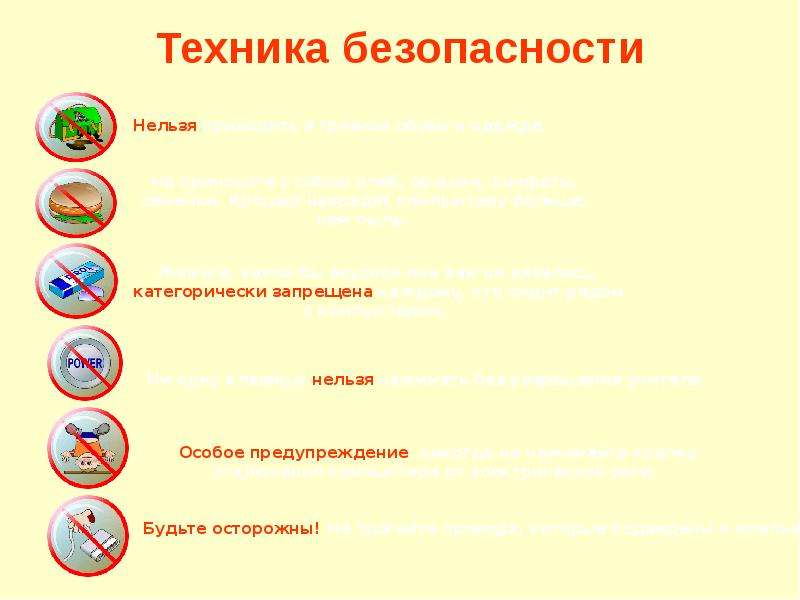 Нельзя специальный. Техника безопасности Информатика 5 класс тест и правильные ответы.