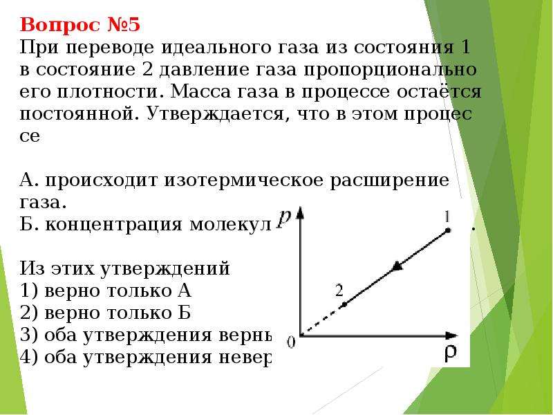 На рисунке изображен процесс перехода идеального газа из состояния а в состояние б