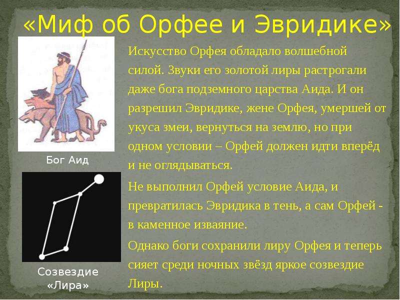 К в глюк опера орфей и эвридика 3 класс презентация и конспект