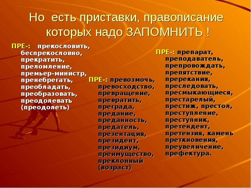 Правописание приставок пре при 5 класс презентация