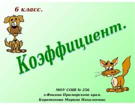 Коэффициент