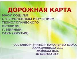 Дорожная карта по ФГОС