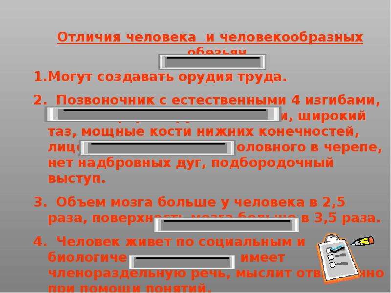 Естественно 4. Доказательства антропогенеза.