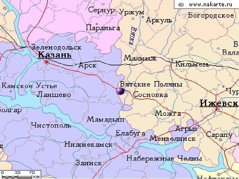 Вятские поляны казань. Вятские Поляны Кировская область на карте России. Малмыж Кировская область на карте России. Вятские Поляны на карте России. Город Вятские Поляны Кировской области на карте.