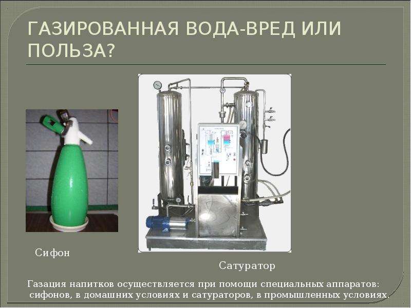 Презентация на тему газированная вода вред или польза