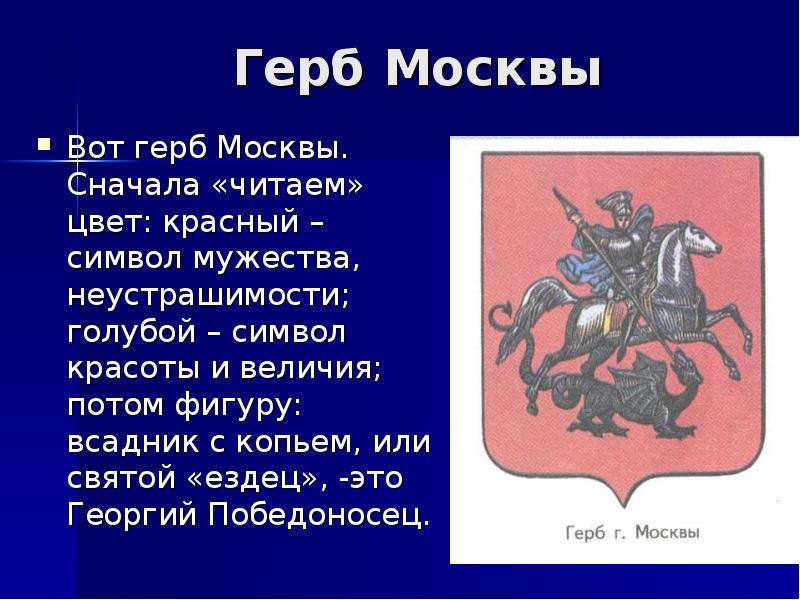 Презентация герб москвы