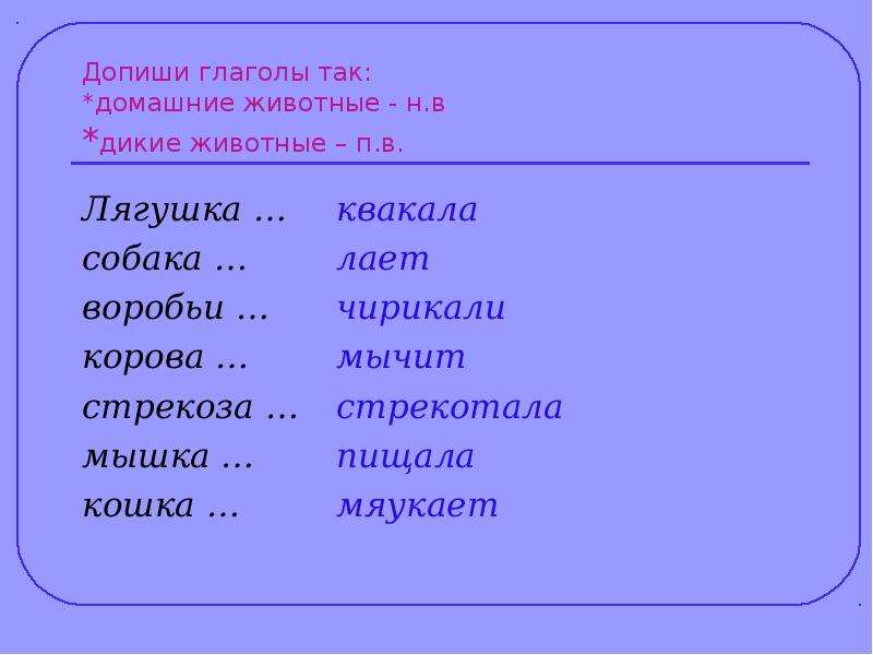 Глагол слайд. К существительным дописать глаголы. Дописать от глагола предложение. Ручей журчал дописать глаголы.