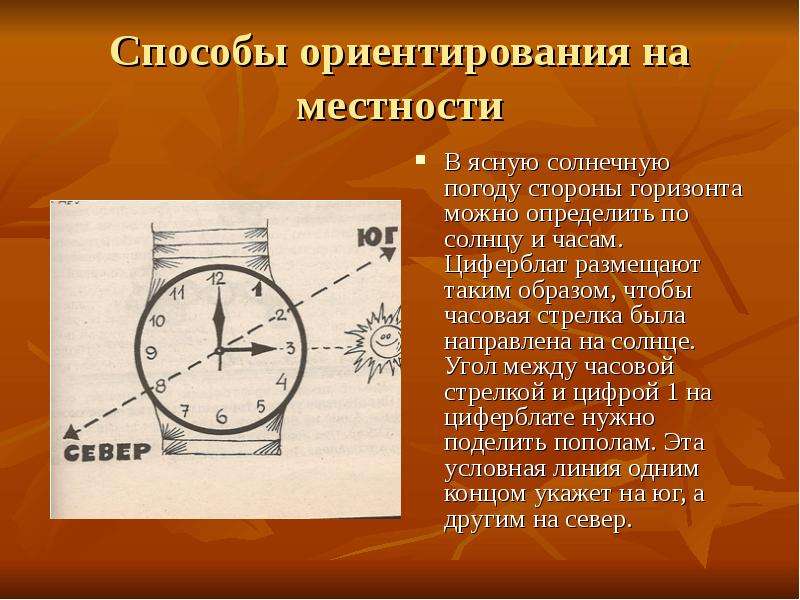 Ориентирование по местности презентация