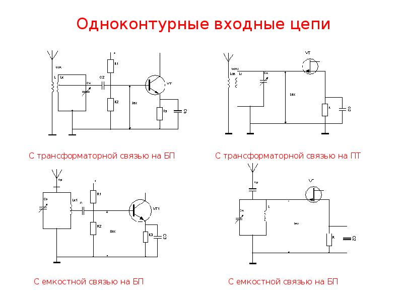 Принципиальная схема входной цепи