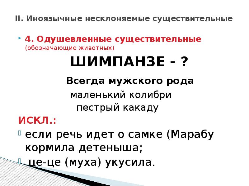 Определи род у имен существительных маленький колибри. Иноязычные существительные мужского рода. Род несклоняемых существительных обозначающих животных. Несклоняемые существительные мужского рода. Несклоняемые иноязычные существительные.