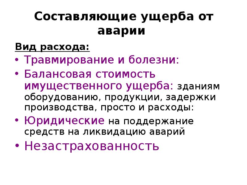 Ущерб составил