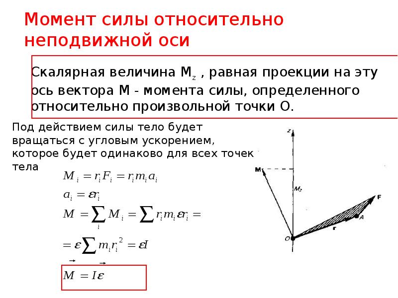 Момент усилие