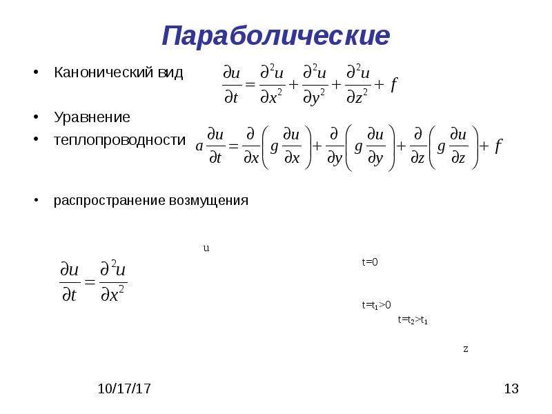 Канонический вид уравнения