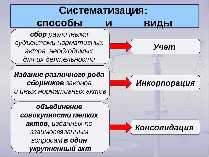 Объекты систематизации