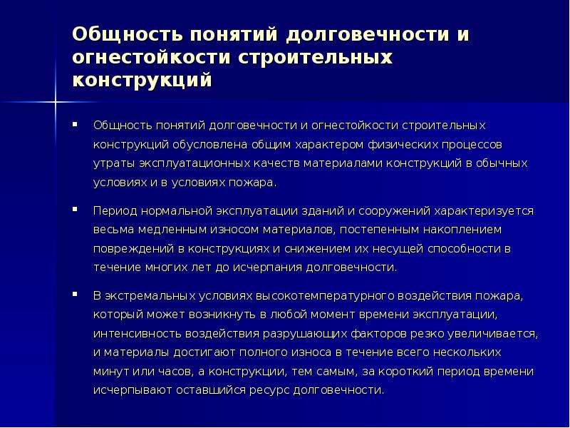 Огнестойкость строительных конструкций презентация