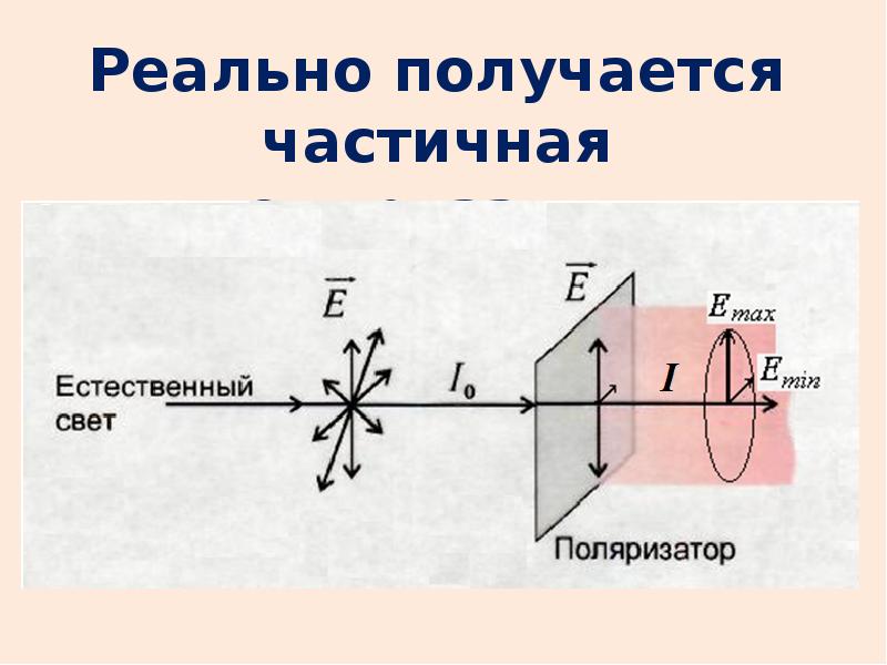 Проекционная картина поляризованного света