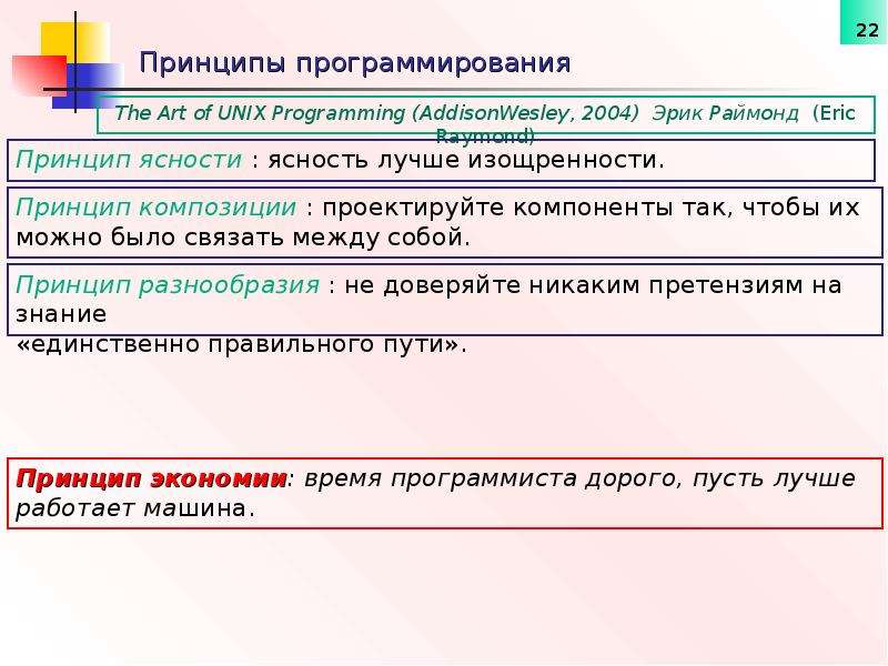 Принципы программирования