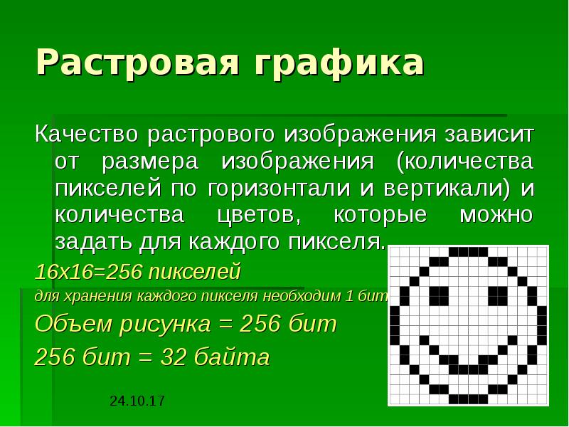 Максимальное количество цветов в растровом изображении