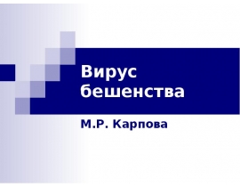 Вирус бешенства