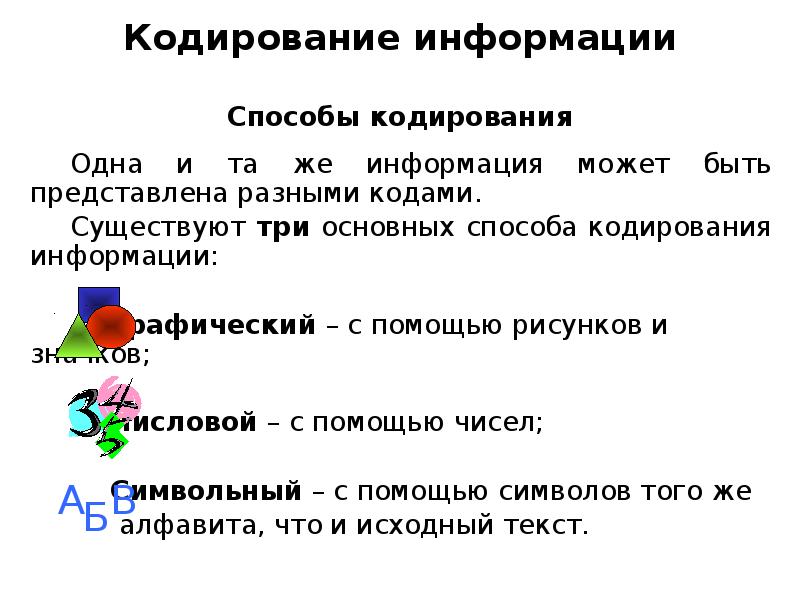 Кодирование информации презентация 3 класс