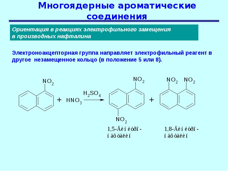 Химические свойства ароматических